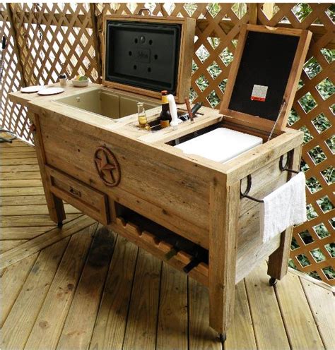 Home Products Wood Outdoor Ice Chest Series Convection Heater And