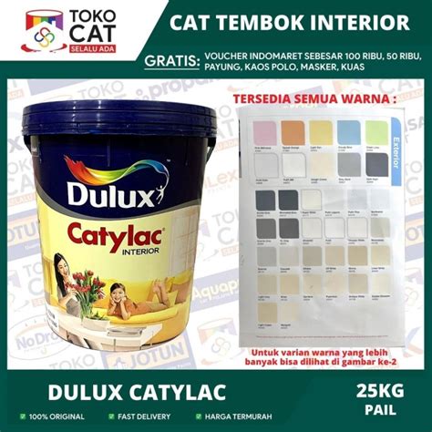 Jual Cat Tembok Interior Dulux Catylac Putih 1501 Warna CATALOG 25kg