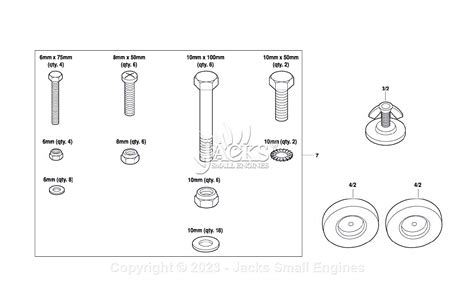 Bosch TS3000 (2610950176) Table Saw Parts Diagram for Parts List