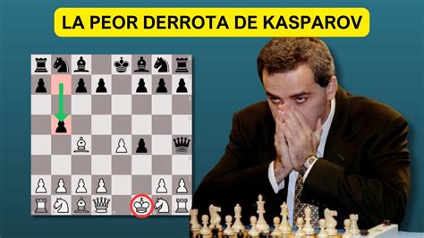 KASPAROV PIERDE EN 15 MOVIDAS ANTE EL GAMBITO DE REY YouTube