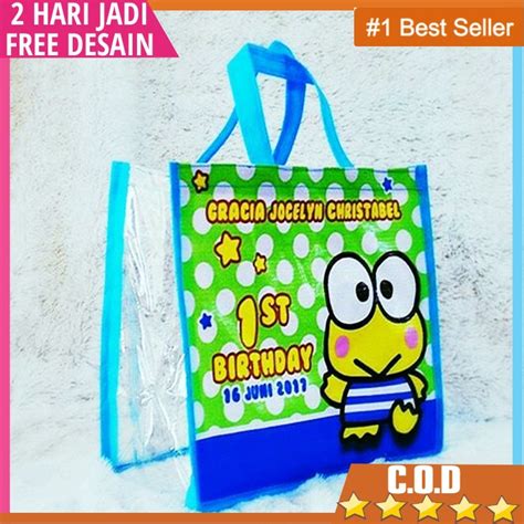 Jual Tas Ultah Bening Souvenir Ultahtas Ulang Tahungoodie Bag