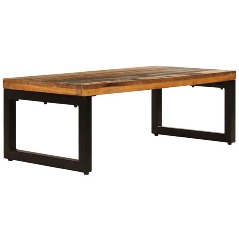 Zerodis Table Basse X X Cm Bois De R Cup Ration Solide Et Acier