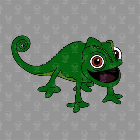 Pascal Rapunzel Chameleon SVG - Etsy