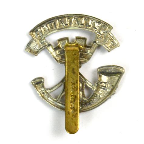 Somerset Light Infantry Large Pattern White Metal Cap Badge Restrike