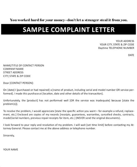 Detail Contoh Surat Complaint Letter Koleksi Nomer 30