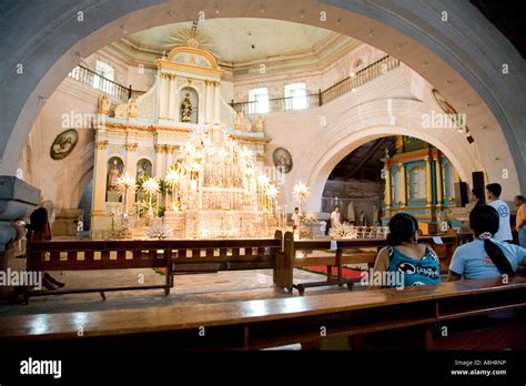 San Guillermo Parish Church, Bacolor Pampanga, Philippines Stock Photo - Alamy