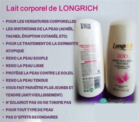 Lait Corporel SOD Longrich