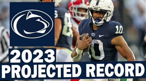 Penn State 2023 Projected Record From Sg1 Sports Youtube