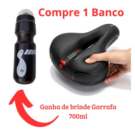 Banco Super Confortável Selim Largo Bicicleta Bike Vazado