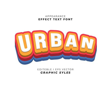 Text Effect Font 3d Color Suitable For Use In The Effect Of Business