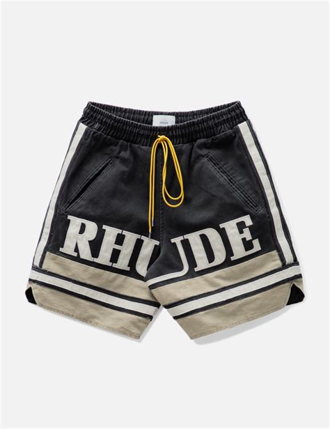 Rhude Embroidered Logo Shorts Hbx Hypebeast 为您搜罗全球潮流时尚品牌