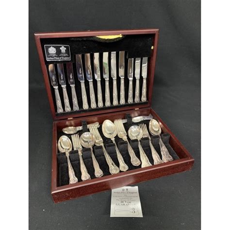 Canteen Of Silver Plated Arthur Price Kings Pattern Cutlery 49 Pieces