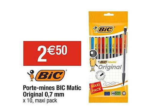 Promo Porte Mines Bic Matic Original Mm Chez Cora Icatalogue Fr