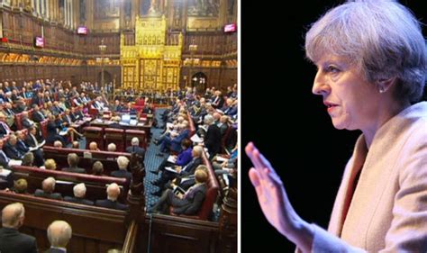 Theresa May Warns House Of Lords Against Incentivising Eu To Offer Bad Brexit Deal Politics