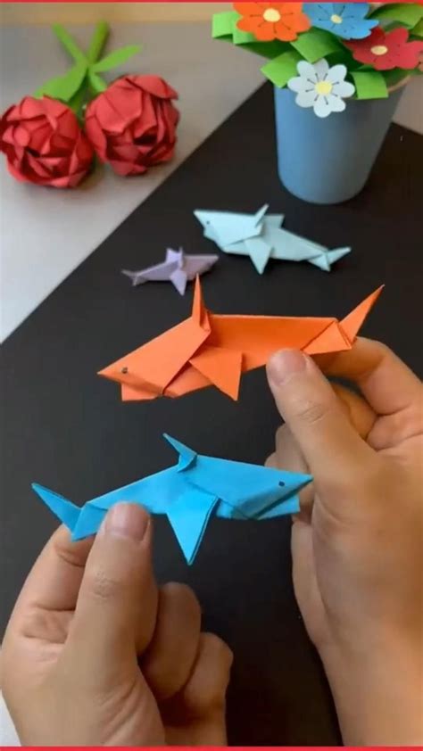 Cute Diy Shark Paper Craft For Kids Artofit