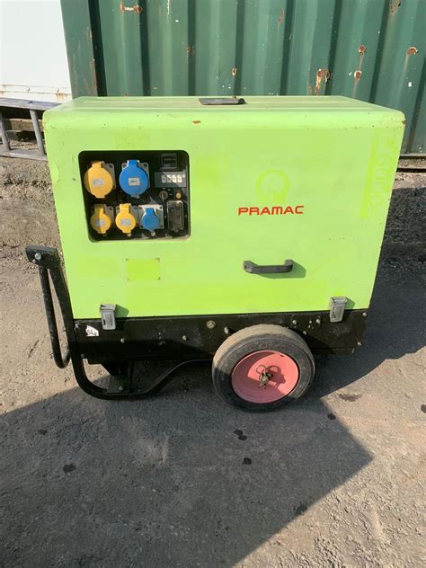 Pramac P6000s 2012 Model 6kva Silent Diesel Generator 1048 Hours 110