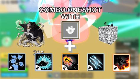 Paw Combo One Shot With All Fighting Style Roblox Blox Fruits