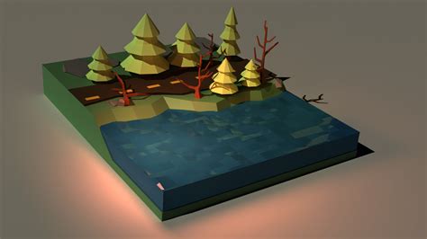 ArtStation - Дорога в лесу