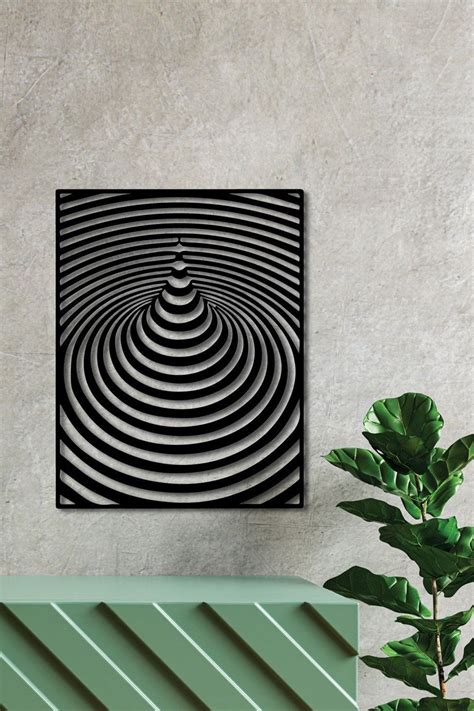 Optical Illusion Metal Wall Art Water Drop Wall Art Metal Optical