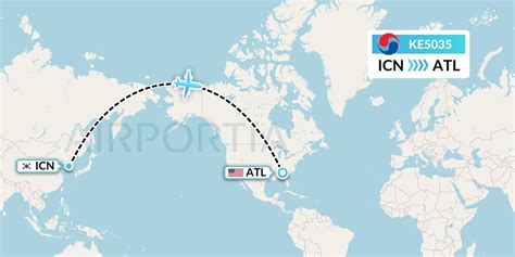 Ke Flight Status Korean Air Seoul To Atlanta Kal