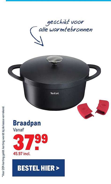 Tefal Braadpan Aanbieding Bij Makro Folders Nl