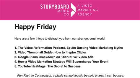 Storyboard Media Newsletter 272020 Storyboard Media