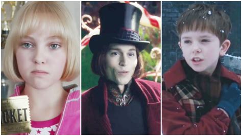 Charlie y la fábrica de chocolate Johnny Depp Freddie Highmore y el