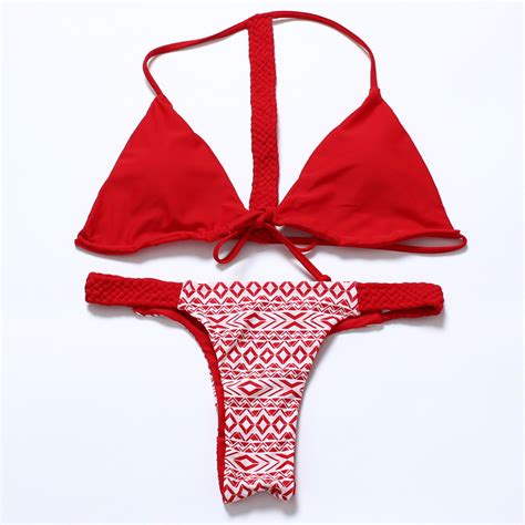 New Sexy Handmade Belt Bikini Set Female Push Up Swimwear Swimsuit Pink Bathing Suit