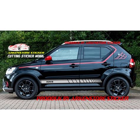 Jual Stiker Mobil Ignis Cutting Sticker Mobil Suzuki Ignis Terbaru