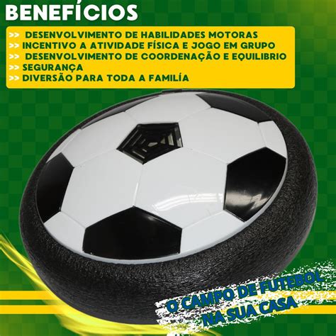 Bola Flutuante Futebol Em Casa Brinquedo Flat Ball Relimax