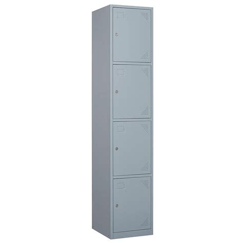 Yizosh 4 Tier Metal Locker For Gym School Office Metal Storage