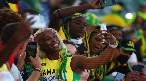 Shelly Ann Fraser Pryce Back On Top Leads Jamaican Sweep In Metres