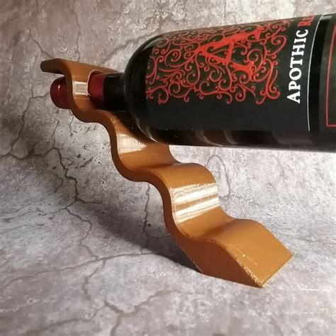 Balanced Wine Stand 3d Printed Wine Holder Wine Bottle Etsy