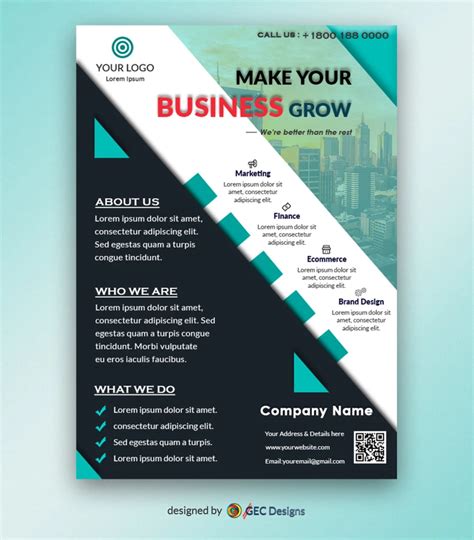 Modern Business Promotional Flyer Template Gec Designs