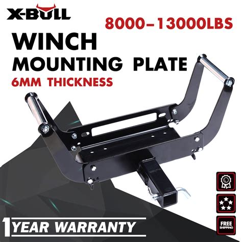 X Bull Winch Cradle Mounting Bracket Mount Plate For Truck Wd Trailer