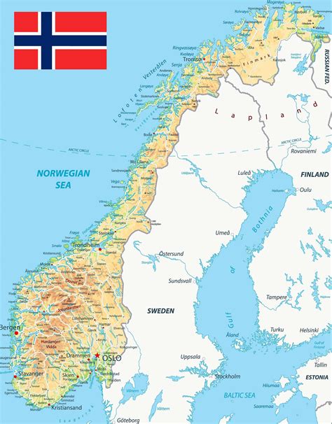 Noruega Para Colorear Mapa De Noruega Para Colorear Pintar E Imprimir