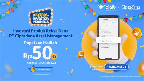 Investasi Produk Reksa Dana PT Ciptadana Asset Management Dapatkan