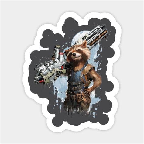 Rocket Racoon Guardians Of The Galaxy Rocket Raccoon Sticker