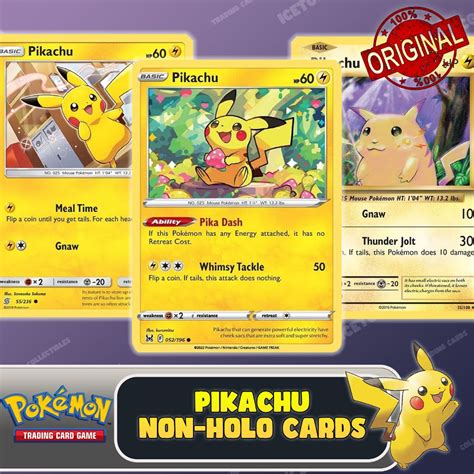 Pikachu Non Holo Pokemon Cards Pokemon Tcg Singles Shopee Philippines