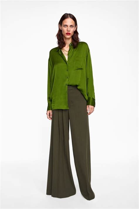 Zara Official Website Pleated Trouser Pants Pants For Women