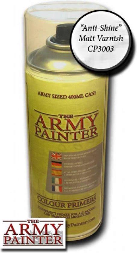 Army Painter Base Primer Anti Shine Matt Varnish 400Ml Bol