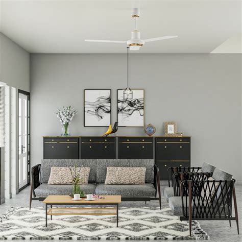 Low Maintenance Grey Wall Paint Design Livspace