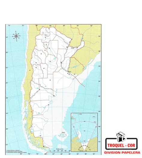 Mapa Pol Tico N Rep Blica Argentina Rivadavia