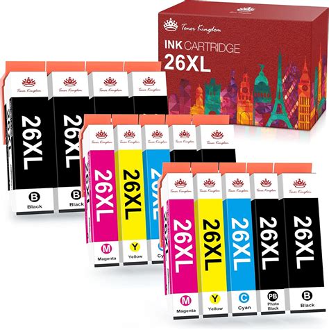 Toner Kingdom 26xl Ink Cartridges Compatible For Epson 26xl 26 For