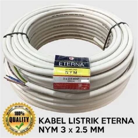 Jual Kabel Eterna Isi X Mm Kabel Listrik Tembaga Kuningan Kabel