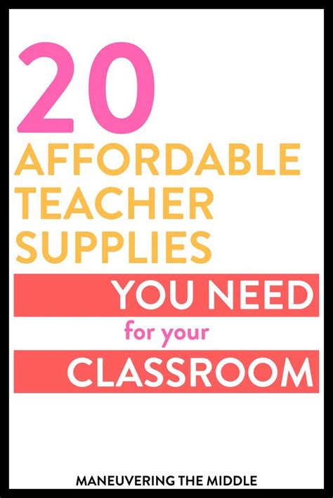 Supplies Middle School Supplies School Supplies For Teachers Middle School Math Teacher