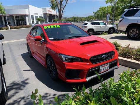 Pre Owned 2019 Subaru Wrx Sti Limited 4d Sedan In Rancho Santa Margarita 13811 Santa