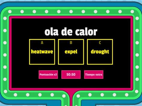Repaso Vocabulario Cuarto Primaria Concurso De Preguntas
