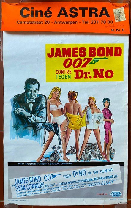 James Bond 007 Dr No Sean Connery Poster Belgian Catawiki