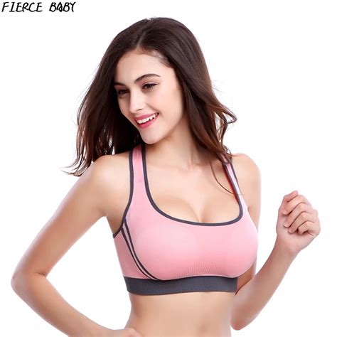 Women Sports Bra For Fitness Gym Yoga Shakeproof Sportswear Push Up